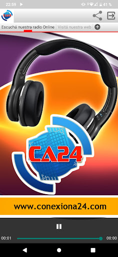 Android application Conexion A24 screenshort