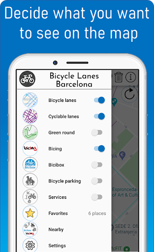 Bicycle lanes Barcelona Screen 2
