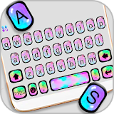 Colorful Holographic Keyboard Theme icon