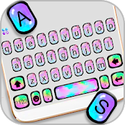 Colorful Holographic Keyboard Theme