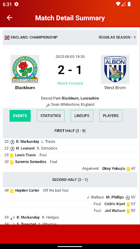 Android application Championship Of EN Football screenshort