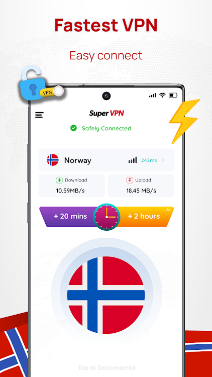 Norway VPN: Get Norway IP - New - (Android)