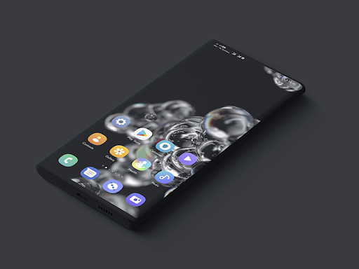 S20 One-UI Dark Live Wallpaper Screen 3