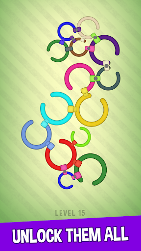 Untie The Rings: Circle Rotate Screen 3