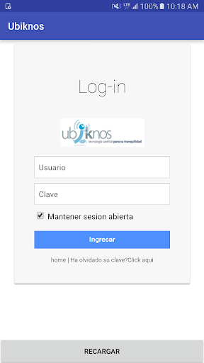 Android application UBIKNOS Visor screenshort