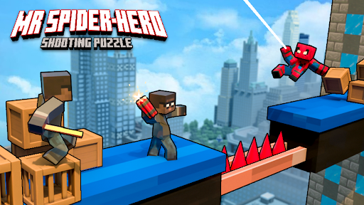 Android application Mr Spider Hero Shooting Puzzle screenshort