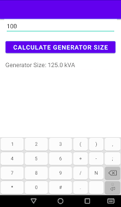 Generator Sizer