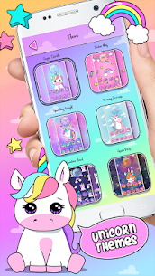 Pink Unicorn Theme Launcher Mod Apk Download 4