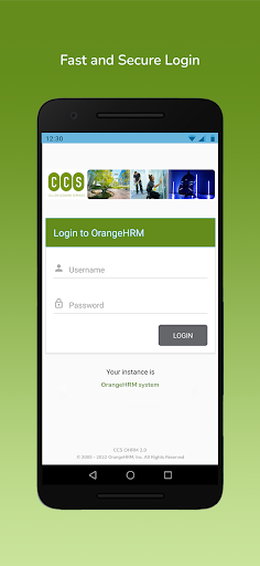 Android application CCS OHRM screenshort