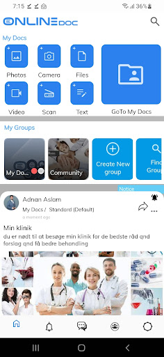 Android application ONLINEdoc screenshort