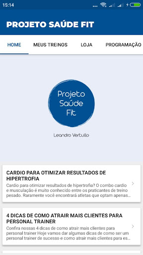 Projeto Saúde Fit Screen 2