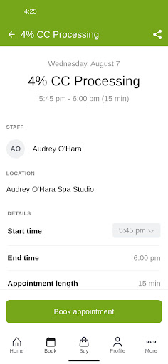 Audrey O’Hara Spa Studio Screen 3