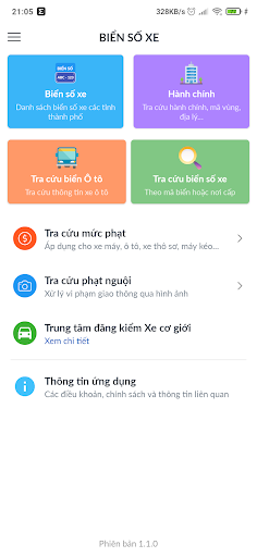 Android application Tra cứu biển số xe 2023 screenshort