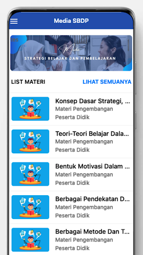 Android application Strategi Belajar &Pembelajaran screenshort