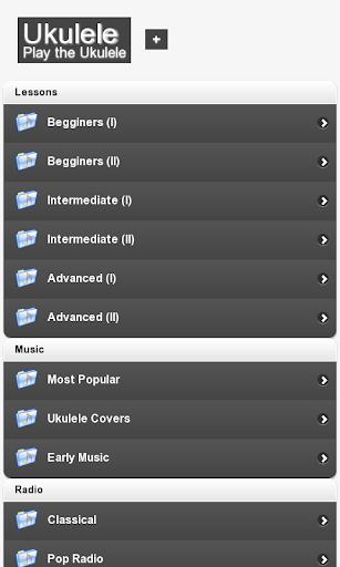 Android application Ukulele Lessons screenshort