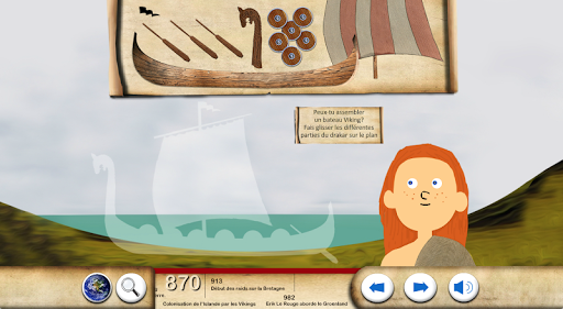 Android application L' histoire des Vikings screenshort