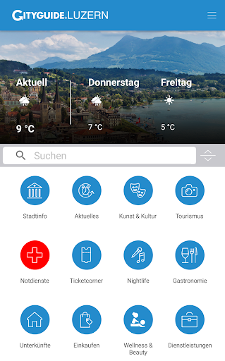 Android application Luzern screenshort