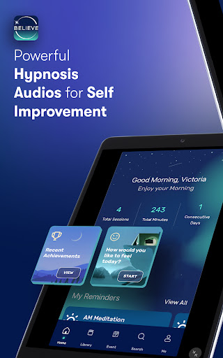 Screenshot of Believe: Hypnosis to Manifest