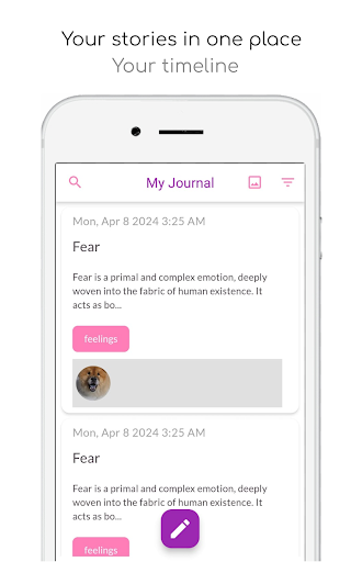 Android application My Journal - Diary, Mood screenshort