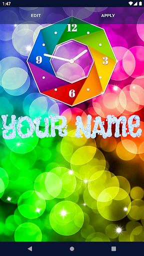 Rainbow Clock HD Wallpapers Screen 2