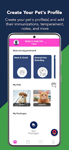 Screenshot of Bailey's Daily Pet Care