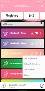 Captura de Pantalla 1 K-POP BLACKPINK Ringtones android