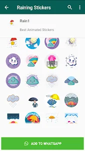 Raining Stickers WAStickerApps