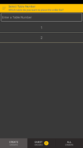 Order Taker Screen 2