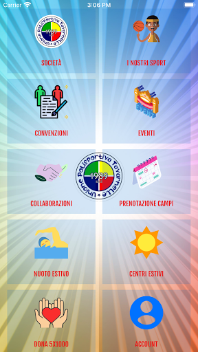 Android application Polisportiva Tavarnelle screenshort