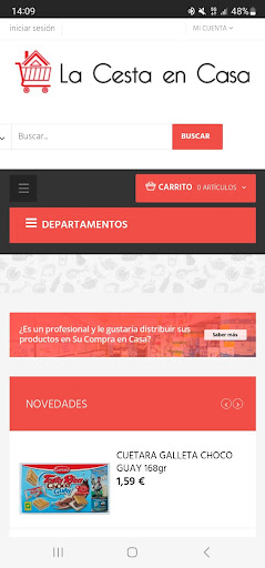 Android application La Cesta en Casa screenshort