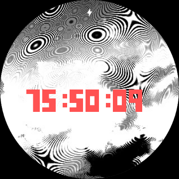Android application Glitch Art Watch Face Wear OS screenshort