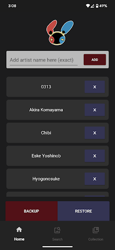 Android application Collectomon screenshort