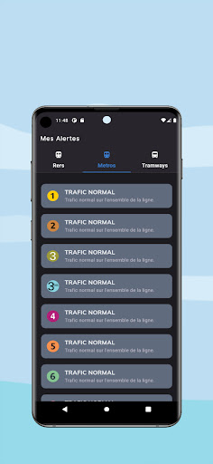 Transit Alerts Screen 2