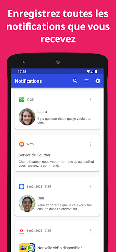 Aperçu de l'application