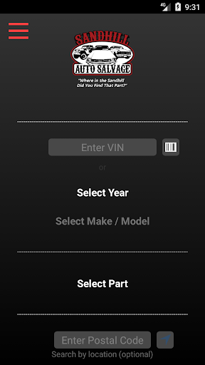 Android application Sandhill Auto Salvage screenshort