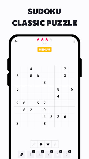 Android application Sudoku classic puzzle game screenshort