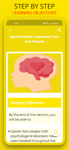 Screenshot of Learn Psychology: Psycho Facts