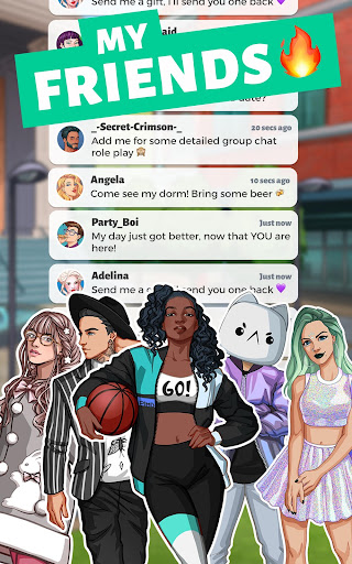 Party in my Dorm: College Life Roleplay Chat Game 6.30 screenshots 1