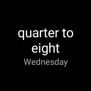 Fuzzy Clock Watchface