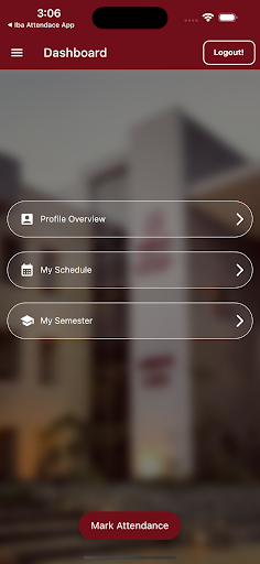 IBA KARACHI STUDENT APP Screen 2