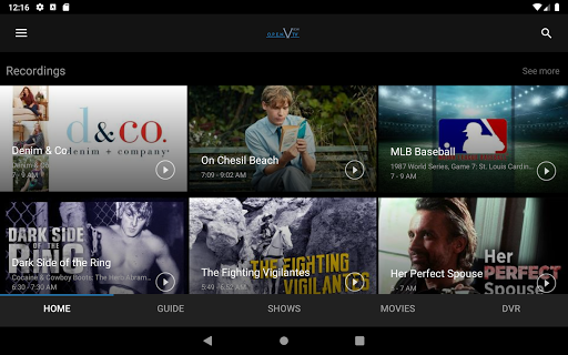 Screenshot of Open View TV