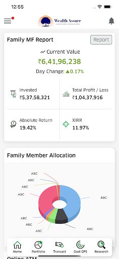 Android application Wealth Assure screenshort
