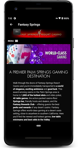 Fantasy Springs Resort Casino Screen 3