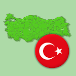 Cover Image of ดาวน์โหลด จังหวัดของตุรกี - ตำแหน่งบนแผนที่ตุรกี  APK