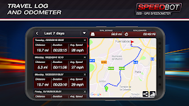 screenshot of Speedbot. Free GPS/OBD2 Speedometer