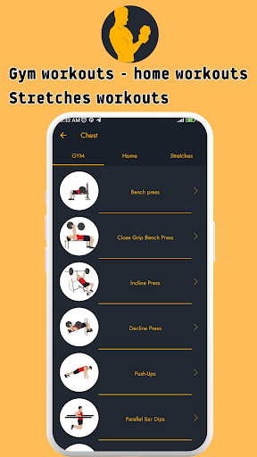 GYM Coach : home & gym workout Screen 2