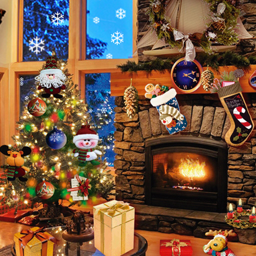 Christmas Fireplace Lwp 1.99 Icon