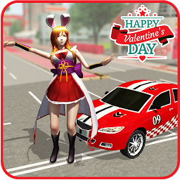 图标图片“Car Driving Valentine Day Ride”