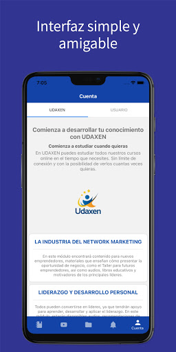Android application Udaxen - Cursos Online screenshort