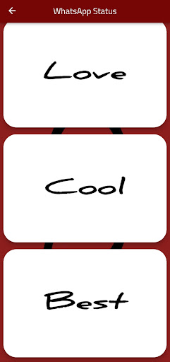 Android application WhatStatus screenshort